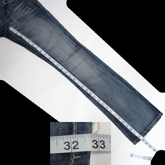 Women's Guess Denim Blue Jeans Size 24 Doheny With Minor Distressing - Picture 6 of 15